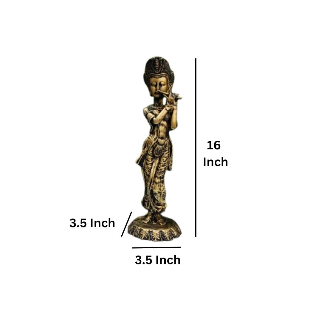 Classical Dance Pose Lady Statue | 16-Inch Polyresin Showpiece