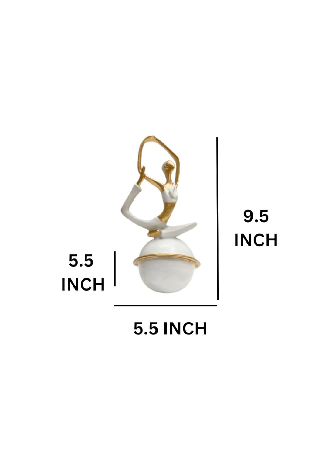 Set of 4 Yoga Girl Statue Sculptures for Home Decor | Figurine Ornaments | Handcrafted Showpieces