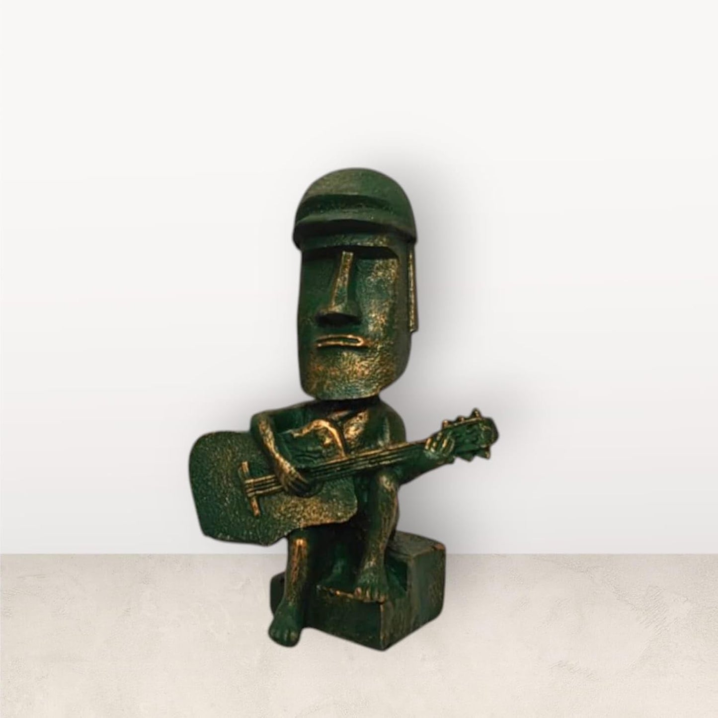Creative Resin Moai Statue Blind Box – Set of 4 | 5 Inch Mini Funny Stone Figurines for Home Decor