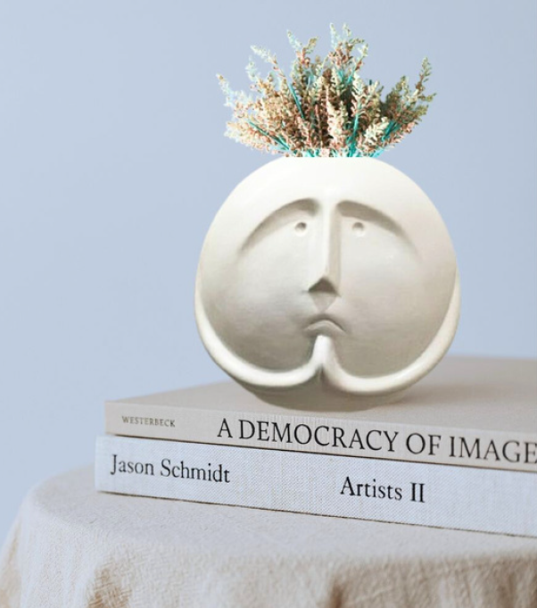 Pouty Face Ceramic Planter – Quirky Succulent Pot